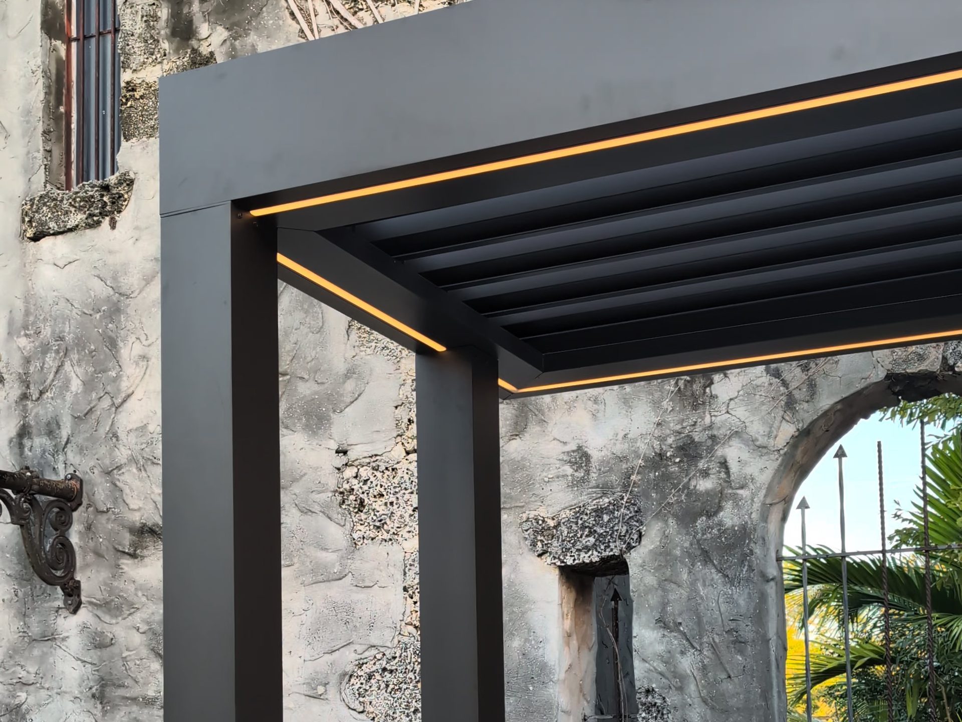imagen de instalación de una pérgola